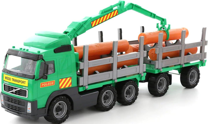 Polesie 8725 Volvo Holz LKW mit Anhänger
