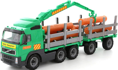 Polesie 8725 Volvo Holz LKW mit Anhänger