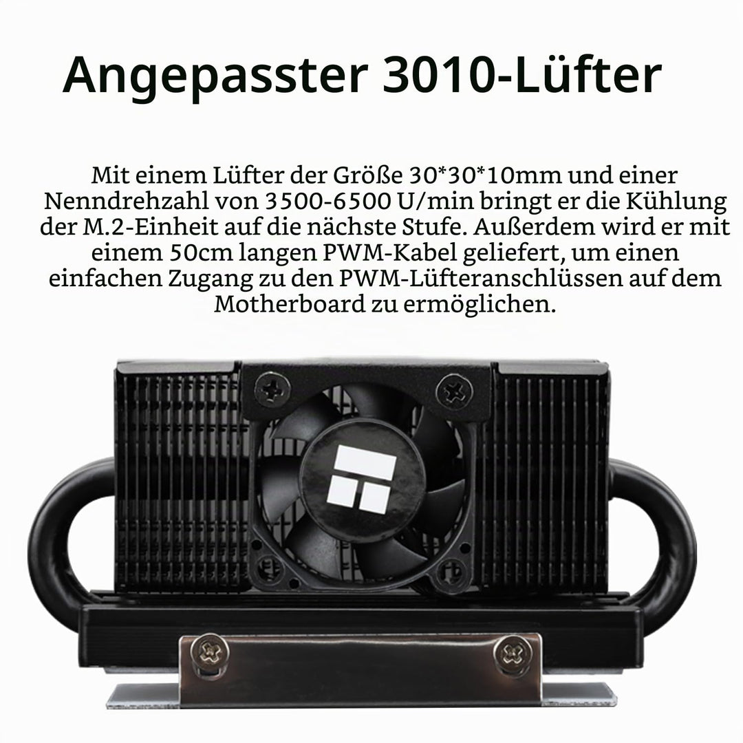 TR HR10 2280 PRO SSD-Kühler, doppelseitiger Kühlkörper, trägt ein Silikonpad mit 14,8 W/m.k, enthält