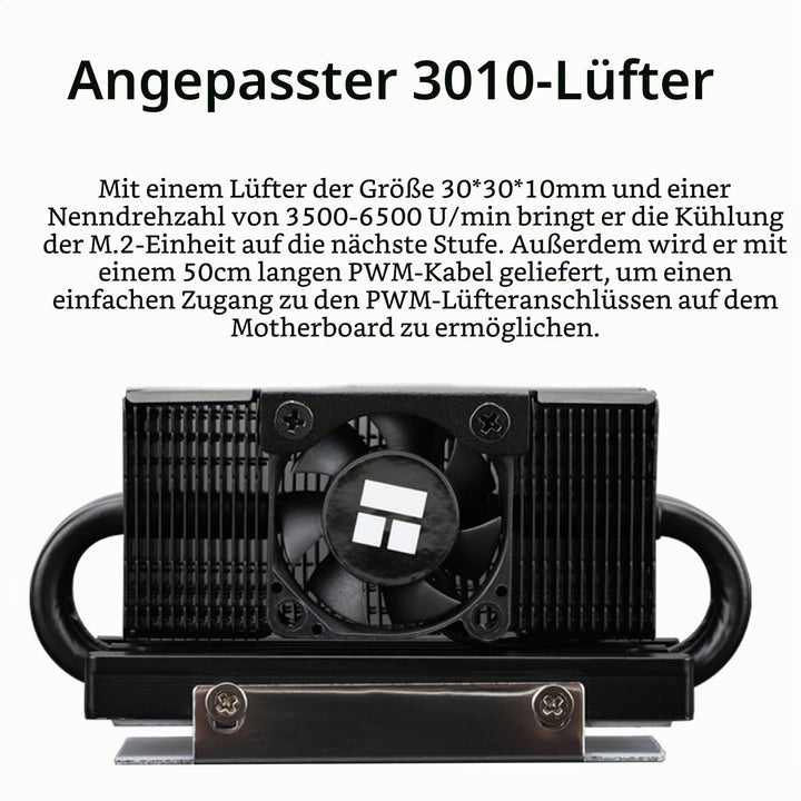 TR HR10 2280 PRO SSD-Kühler, doppelseitiger Kühlkörper, trägt ein Silikonpad mit 14,8 W/m.k, enthält