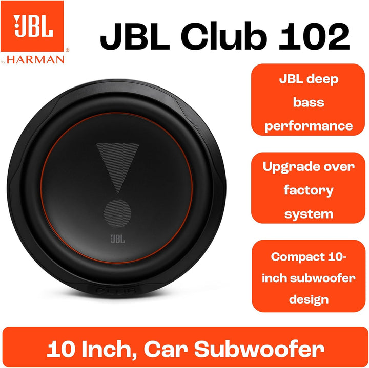 JBL Club 102SL - 1000 Watt Subwoofer Auto Radio für Flach-Einbau in KfZ Musikanlage von Harman Kardo