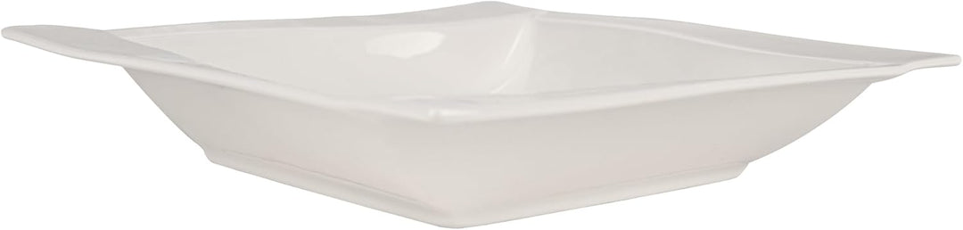 6-Tlg Suppenteller Tief aus Porzellan - 20,5 cm - Pastateller Set 6 Personen - Weiss Tiefe Teller -
