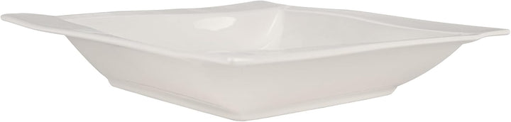 6-Tlg Suppenteller Tief aus Porzellan - 20,5 cm - Pastateller Set 6 Personen - Weiss Tiefe Teller -