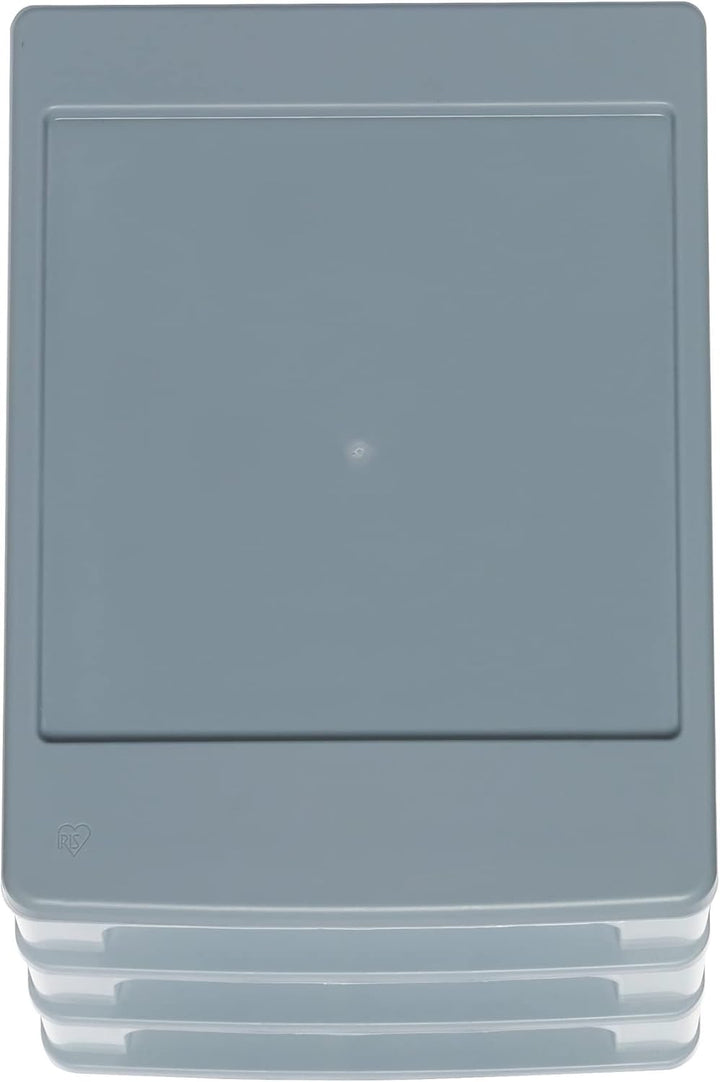Iris Ohyama, Schreibtisch-Organizer mit 3 tiefen Schubladen, Grau, Easy-Pull-System, A4, A5 & A6 For