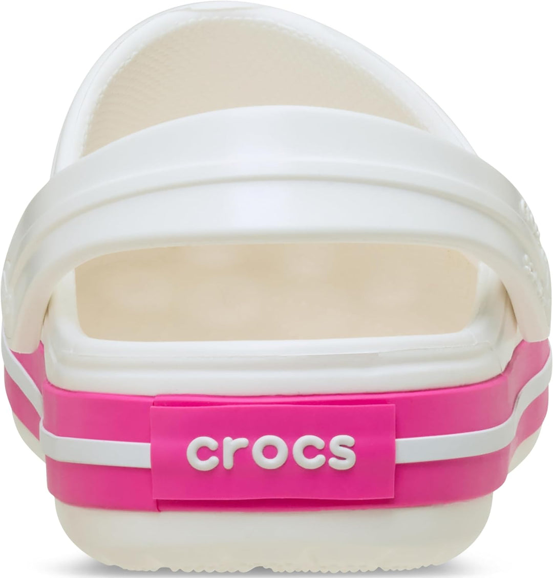 Crocs Unisex Kinder Crocband K Clog 22/23 EU White Pink Crush, 22/23 EU White Pink Crush