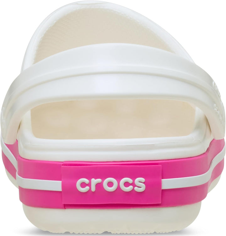 Crocs Unisex Kinder Crocband K Clog 22/23 EU White Pink Crush, 22/23 EU White Pink Crush