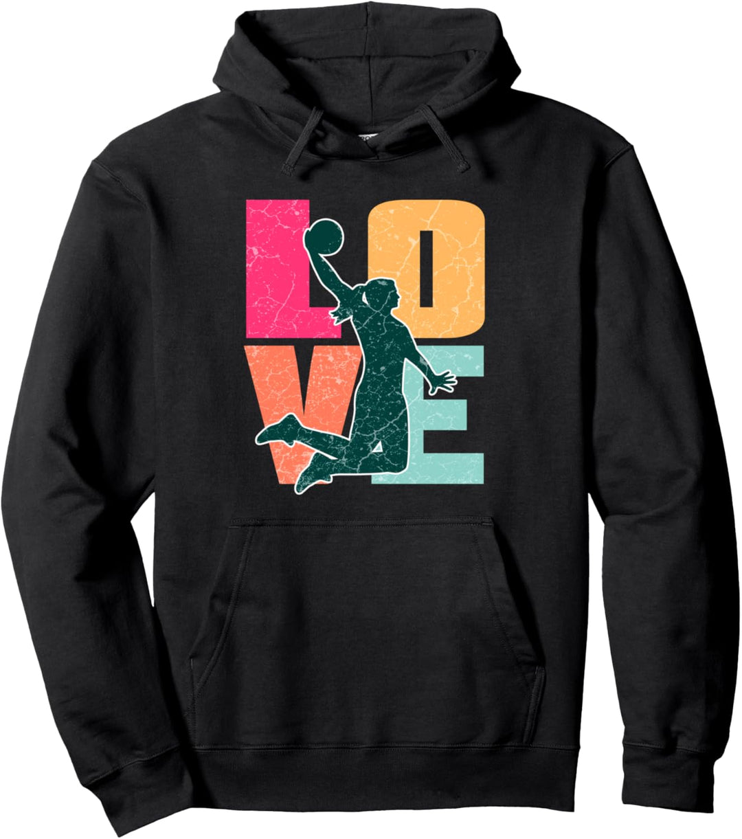 Schul-Basketballspieler spielen wie ein Mädchen Basketball Pullover Hoodie
