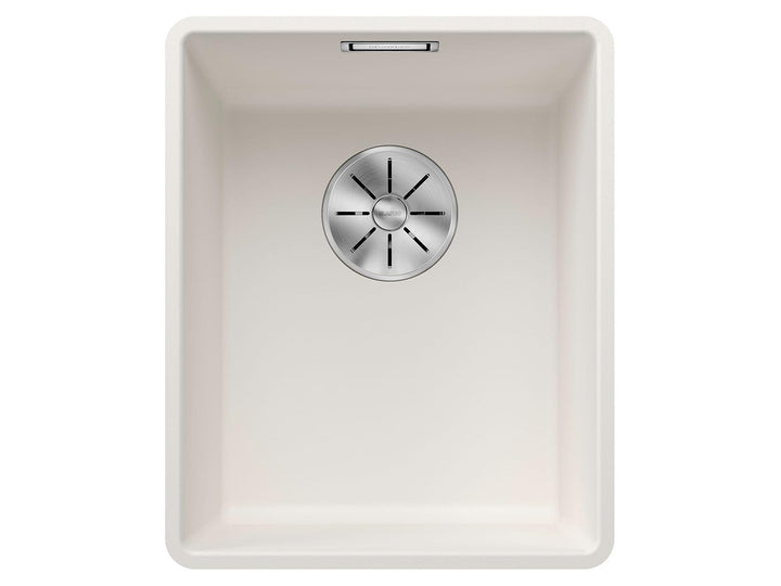 BLANCO SUBLINE 320-F | SILGRANIT weiss | Einbauart: Flächenbündig | ohne Ablauffernbedienung | 40er