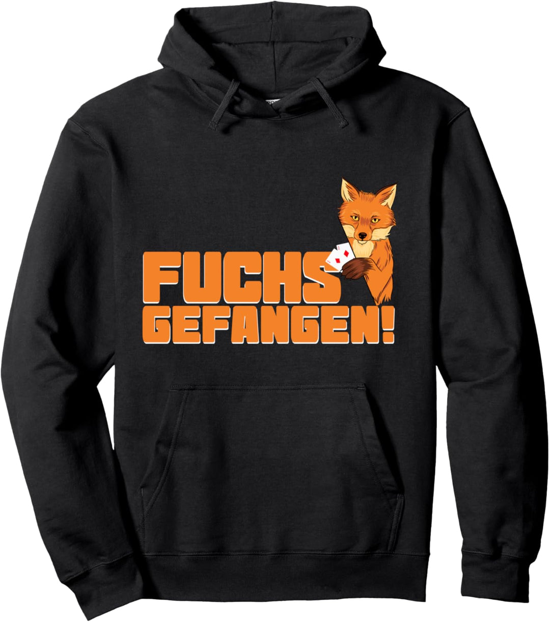 Doppelkopf Fuchs gefangen Kartenspiel Pullover Hoodie
