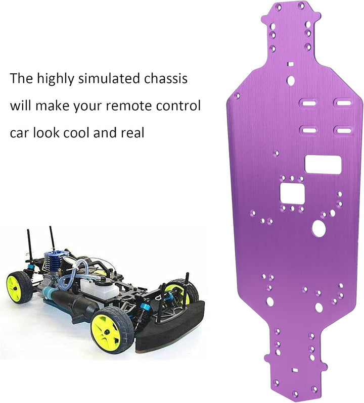VGEBY RC-Chassis, Aluminiumlegierung Chassis Bodenplatte Chassisplatte Ersatz-Upgrade-Teile Kompatib