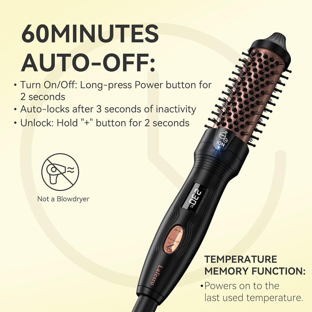 Thermobürste, MINI Thermal Brush, 27mm Heisse Bürste für Blowout-Effekt, Tourmalin-Keramik-Ion-Locke
