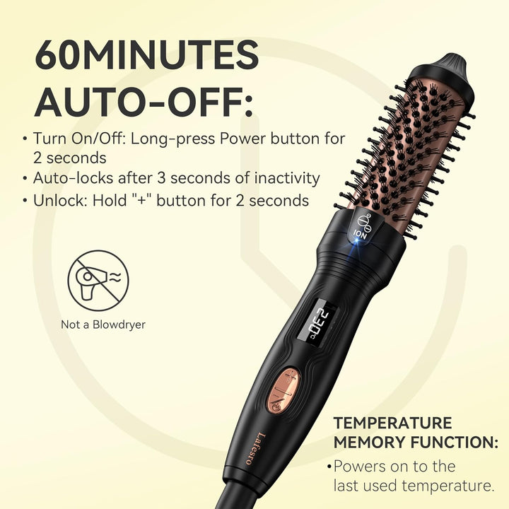Thermobürste, MINI Thermal Brush, 27mm Heisse Bürste für Blowout-Effekt, Tourmalin-Keramik-Ion-Locke