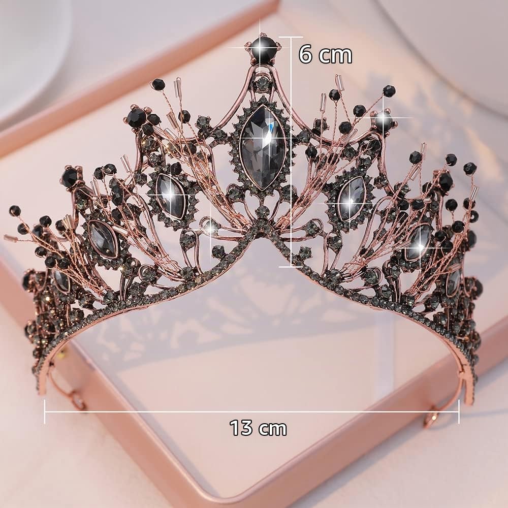 Tiara Kristallkrone für Bridal, Prinzessin Diadem Hochzeit Tiara Crown für Hochzeit Abschlussbälle P