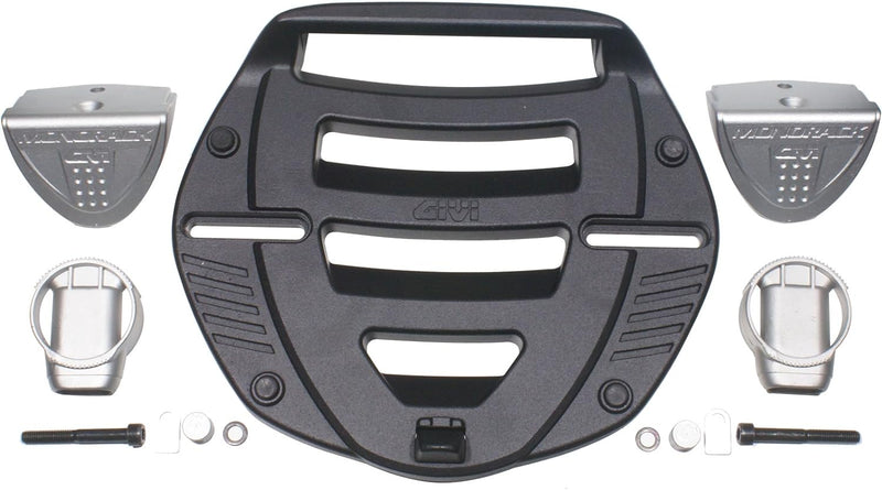 Givi PLATINE MM MM Kunststoff-Platten-Kit komplett für F-Träger, Schwarz, 40