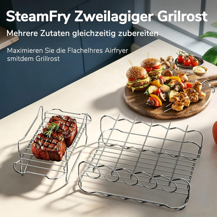 Heissluftfritteuse Zubehör für Philips Airfryer 5000 Series Megabasket 9,5L | 3Pcs Silikonform Zubeh
