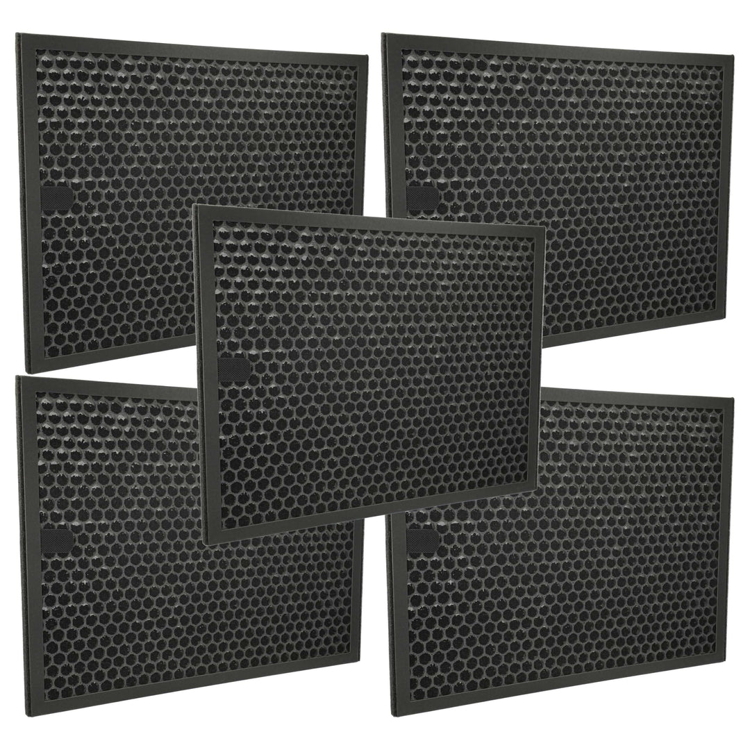vhbw 5X Aktivkohlefilter Ersatz für Philips FY3432/10 für Luftreiniger - Luftfilter Schwarz