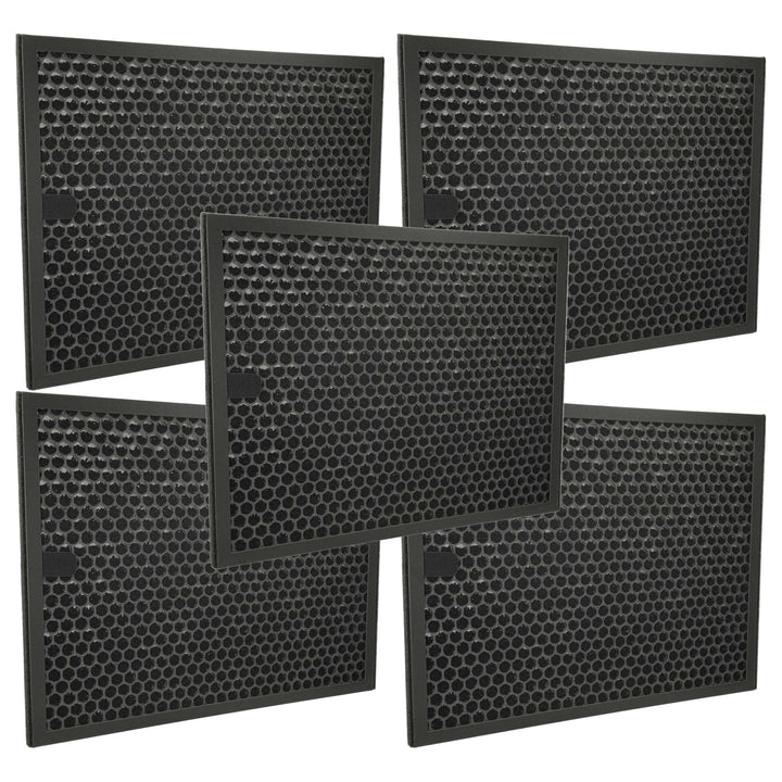 vhbw 5X Aktivkohlefilter Ersatz für Philips FY3432/10 für Luftreiniger - Luftfilter Schwarz