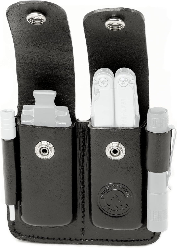 Ledertaff Premium Holster Leder Tasche für Leatherman Wave, Bit Kit, Bit Driver Extender und Taschen