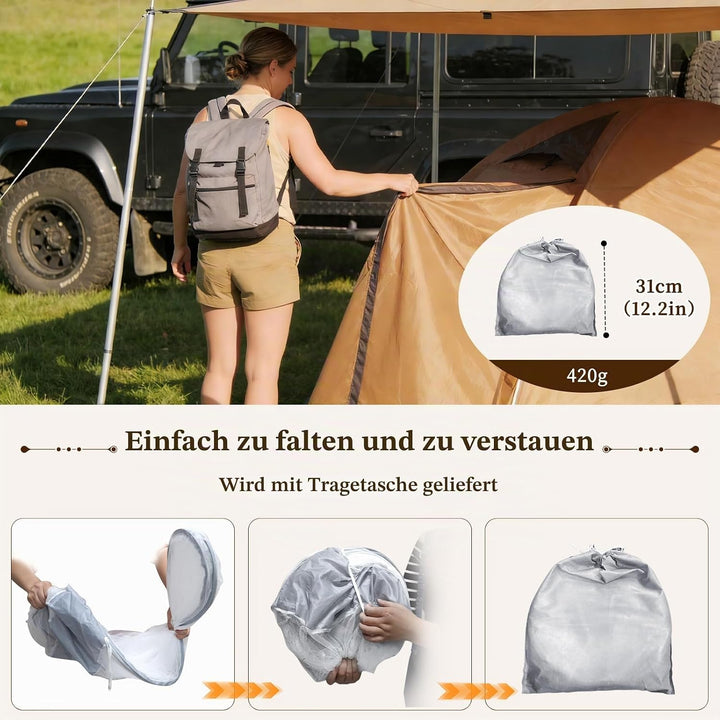 Pop-up Moskitonetz, 190 x 90 x 90cm Ultraleichtes Faltbares Moskitonetz für Outdoor Indoor, Gross Tr