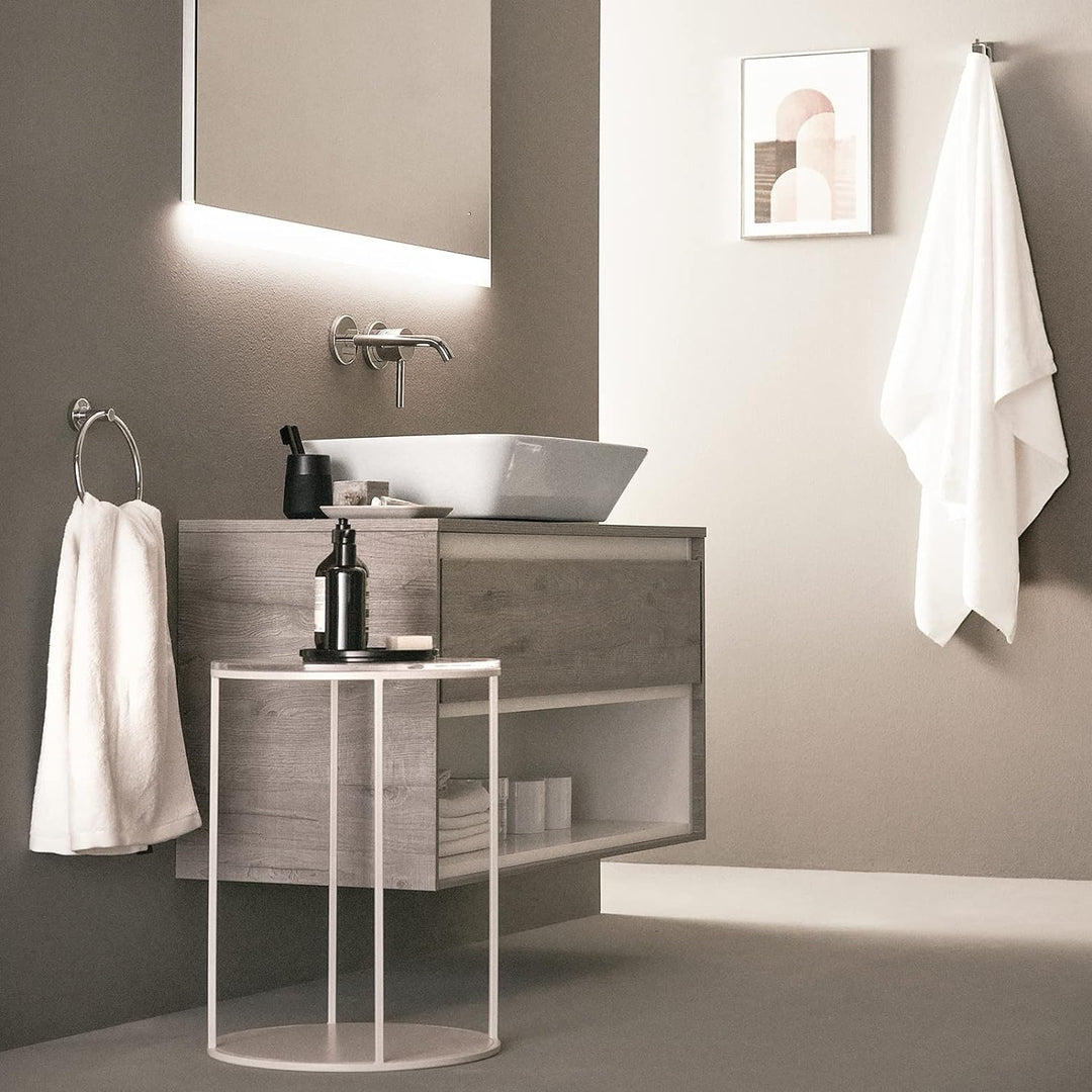 Ideal Standard A6938AA Ceraline Wand-Waschtischarmatur, Chromfarben, Bocca da 20 cm