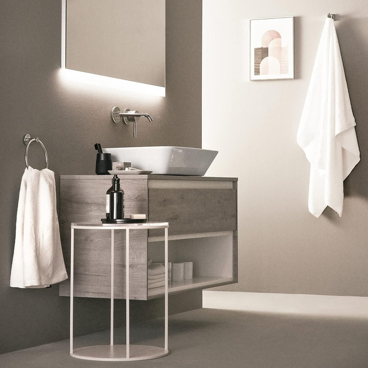 Ideal Standard A6938AA Ceraline Wand-Waschtischarmatur, Chromfarben, Bocca da 20 cm