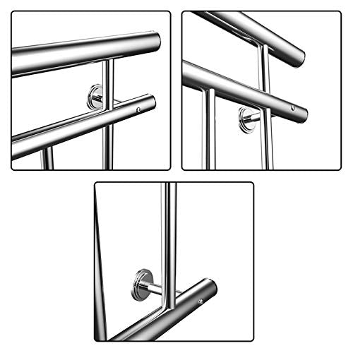 NAIZY Französischer Balkon Geländer Edelstahl Balkongeländer 90cm hoch Treppengeländer Terrassengelä