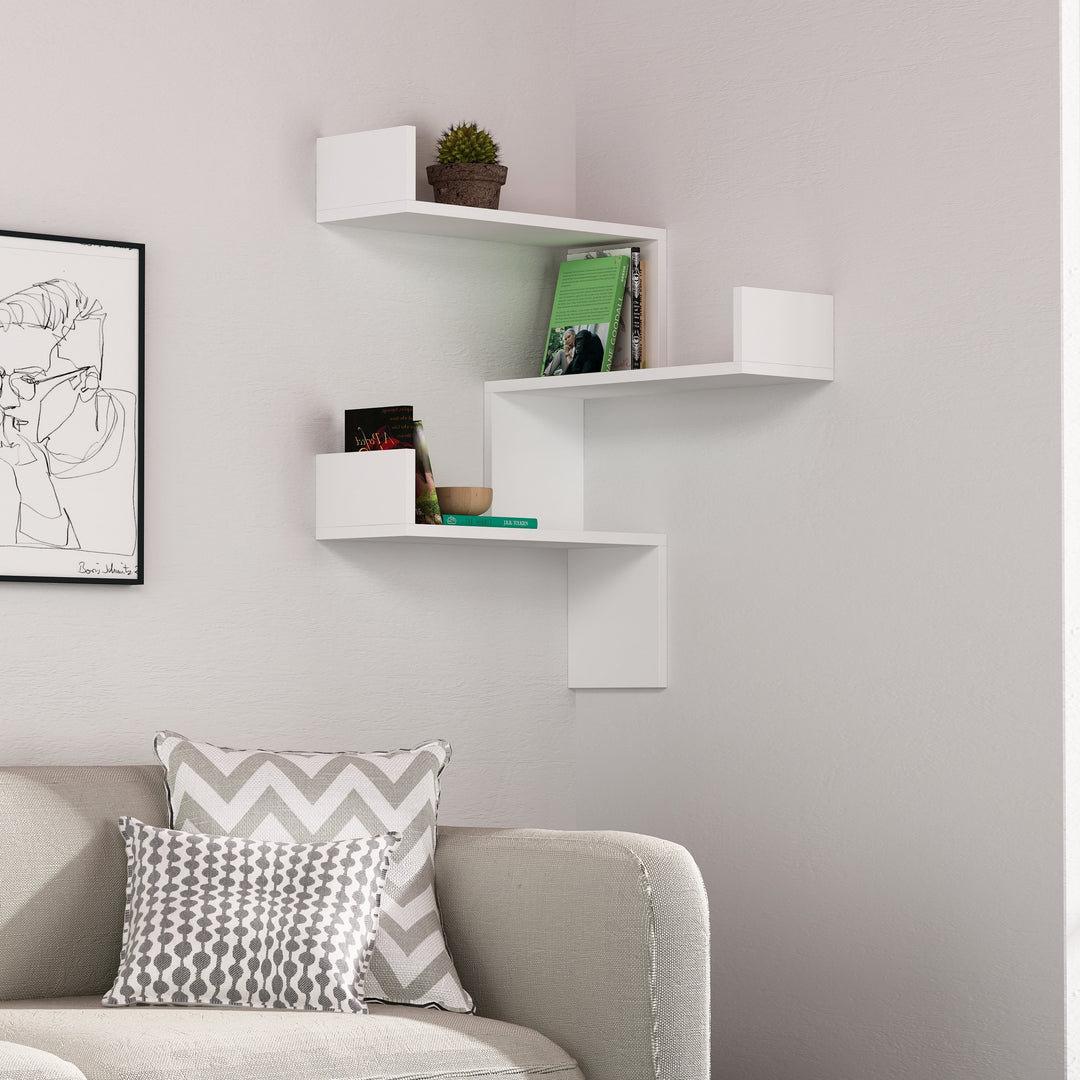 Luksa Bücherregal mit 3 Etagen | für Wohnzimmer, Büro und mehr | einfache Montage | 60 x 90 x 22 cm