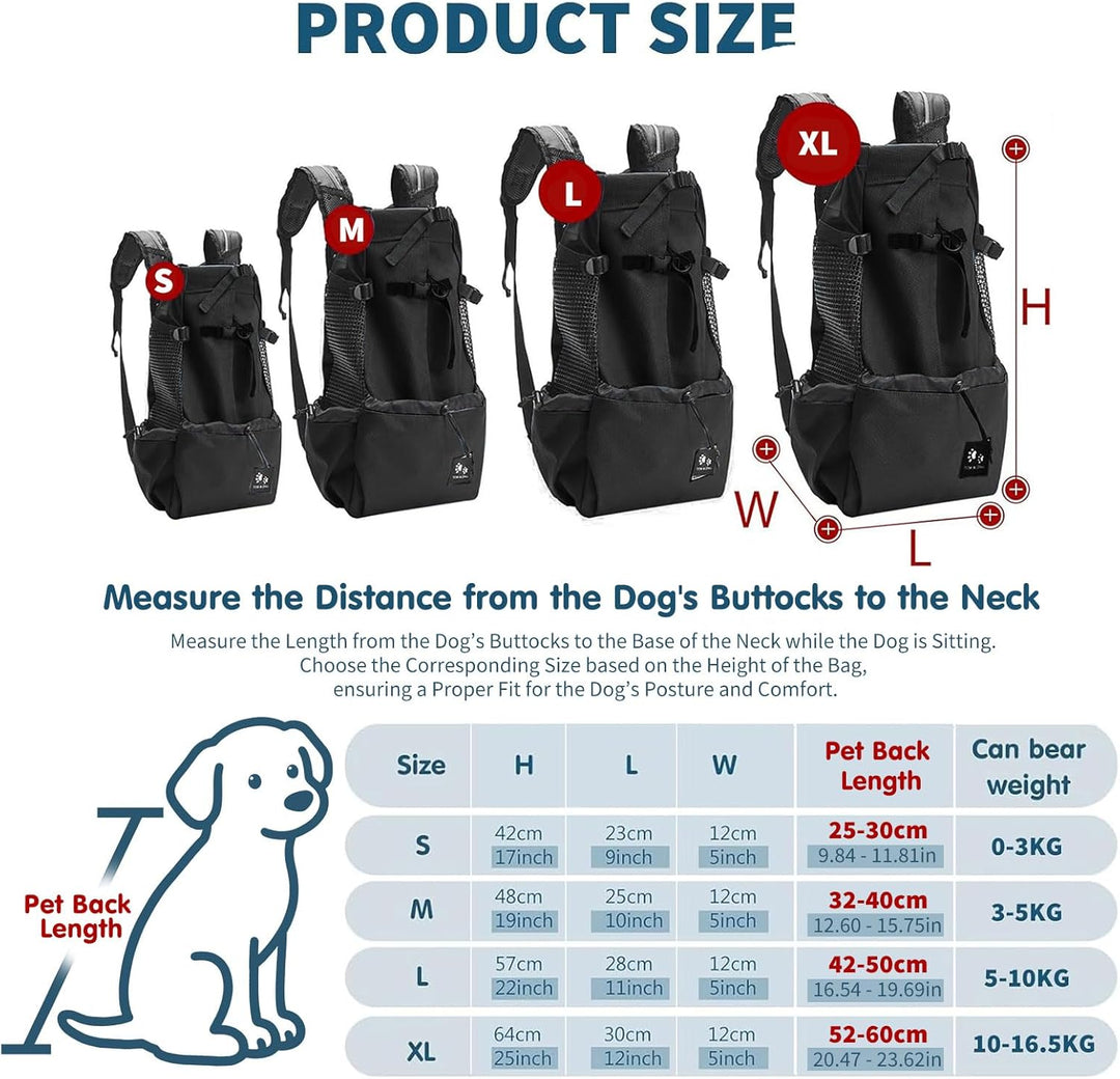 PETCUTE Hundetasche Hundetransporttasche Tragetasche füR Hunde Katzen Wanderrucksack Seite Atmungsak