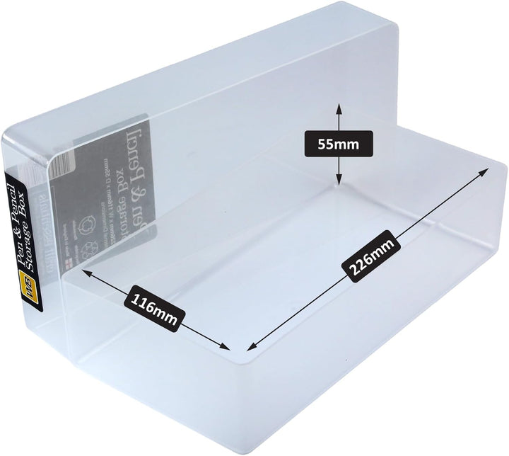 WestonBoxes Essentials für Schreibwaren, Stifte und Werkzeuge - Kunststoff-Aufbewahrungsboxen mit De