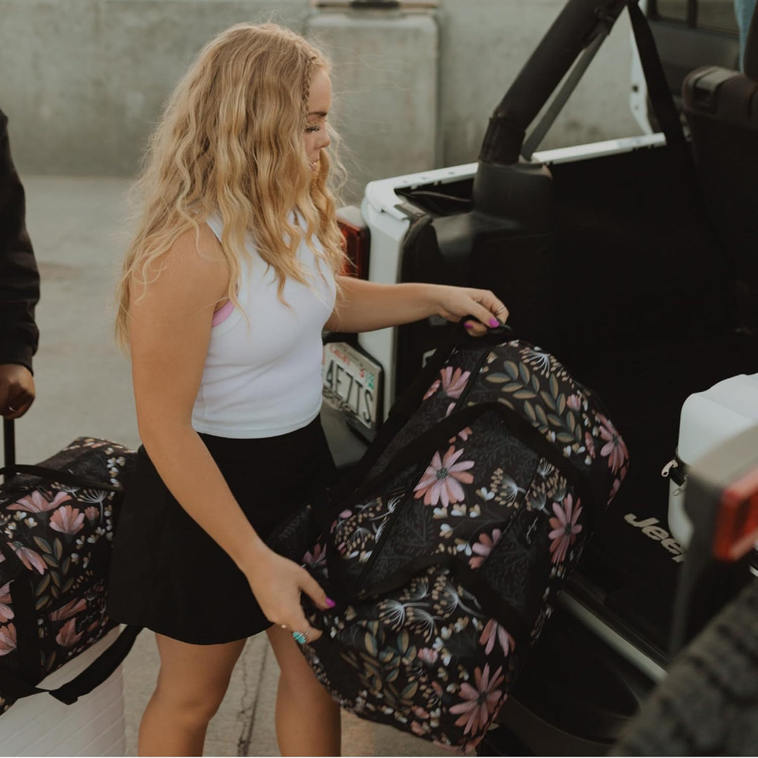 Jadyn Unisex-Erwachsene Weekender Gepäck-Handgepäck L Black Floral, L Black Floral