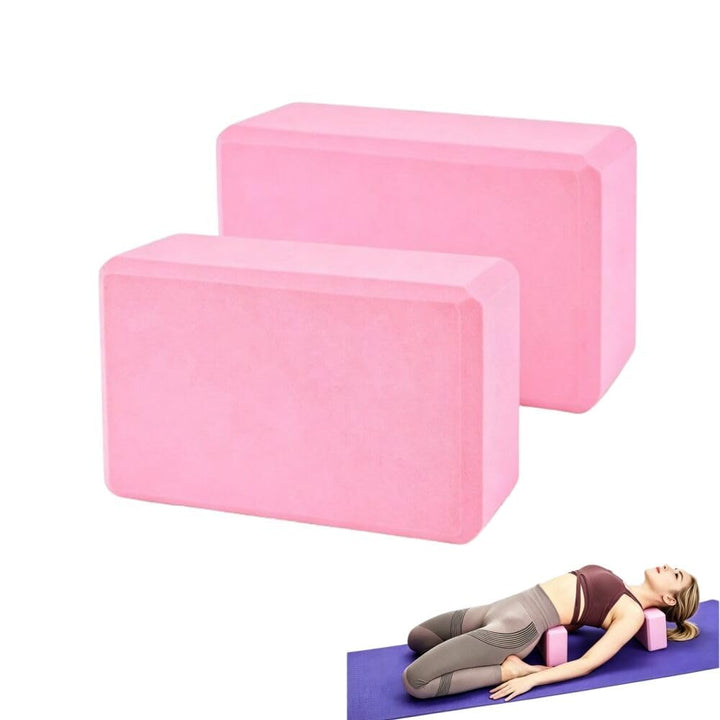 Yoga Block 2er Set, für Pilates Training, Hochwertige Blöcke, Yoga Klotz perfekt, Pilates Meditiatio