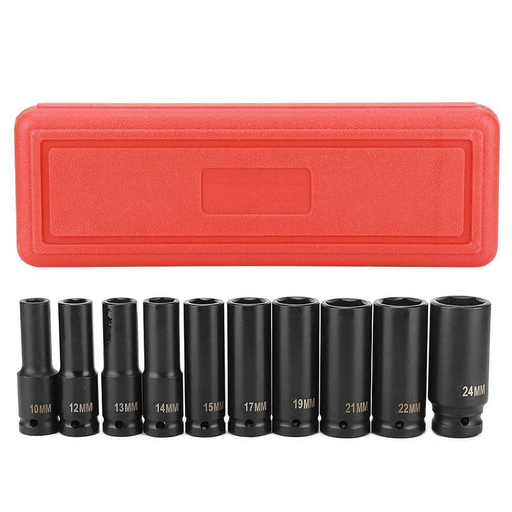 Dioche Steckschlüssel-Set, Sechskant, 1/2 Zoll, tiefe Schlagschrauber, aus Chrom-Vanadium-Stahl, hoh