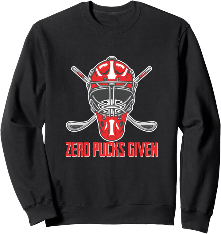 Lustiger Wintersport Hockey Schlittschuh Zero Pucks Given Sweatshirt