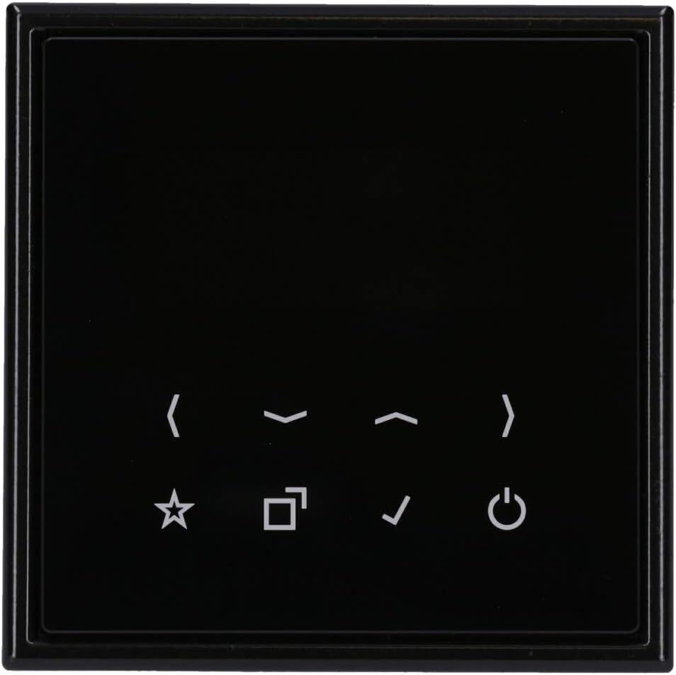 Jung Smart Radio DAB Bluetooth Komplett-Set Serie LS Schwarz DABLSBTSW mit 1-Fach Rahmen LS981SW