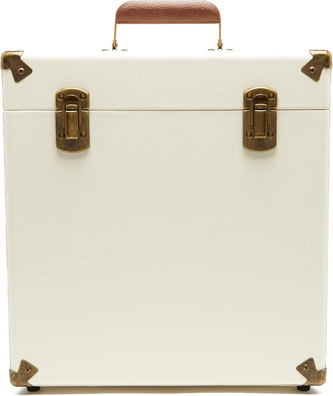 GPO CASE12 Tragbares Aufbewahrungsbox für 12" Schallplatten (für bis zu 30 Vinyl-Schallplatten), Cre