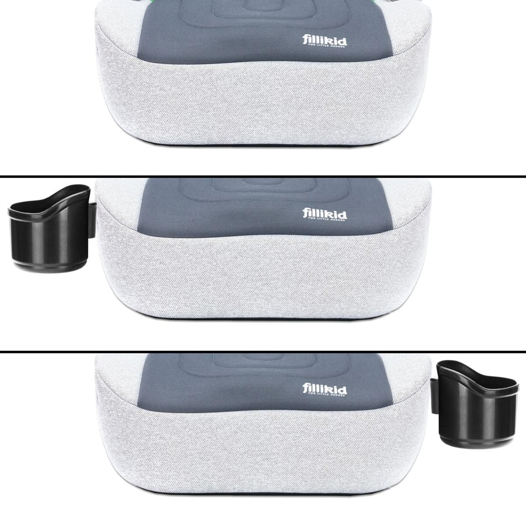 Fillikid Sitzerhöhung i-Size Norm mit ISOFIX Befestigungssystem Kinder Auto Sitz Gruppe 3 125 – 150