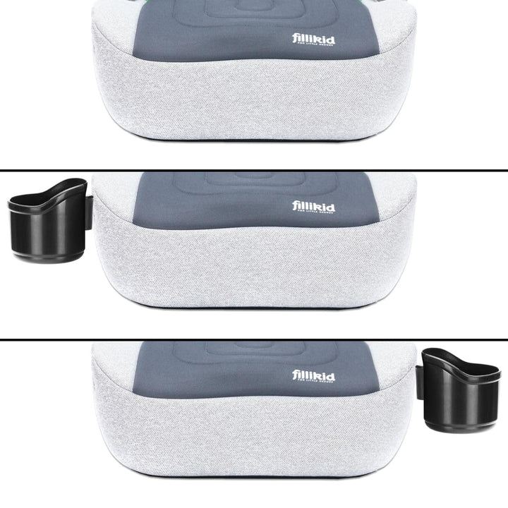 Fillikid Sitzerhöhung i-Size Norm mit ISOFIX Befestigungssystem Kinder Auto Sitz Gruppe 3 125 – 150