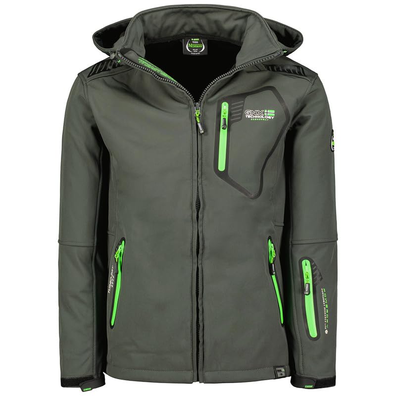 Geographical Norway Tanada Men - Softshelljacke Herren Wasserdicht atmungsaktiv Kapuze - Outdoor Man