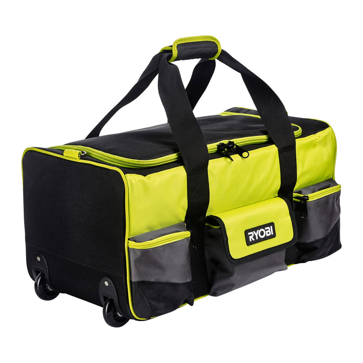 RYOBI Handwerkertasche mit Schultergurt Grösse L RSSLTB2 (integrierten Rollen,Teleskopgriff, 3 x Fro