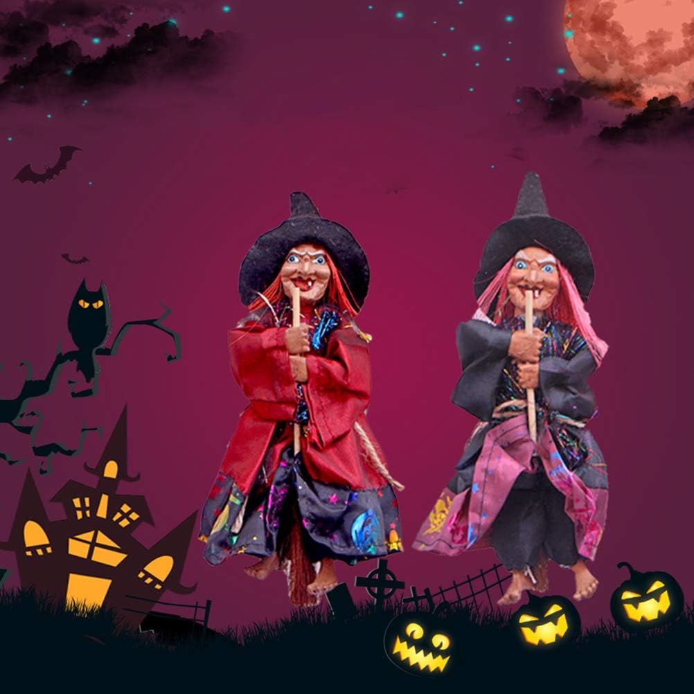 Halloween Dekoration Hexenfigur Hängende Hexe Deko für Party Garden Holiday Decor -1pc