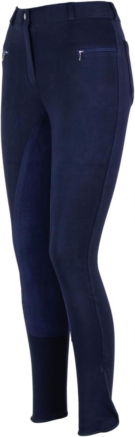 RL24 - Damen Reithose Vollbesatz BASICLINE 34 Dunkelblau/Dunkelblau, 34 Dunkelblau/Dunkelblau