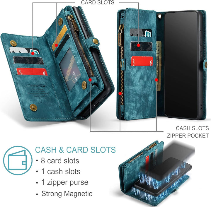 UFinetech Samsung A33 Hülle, Flip Leder TPU Stossfeste Kartenfach Tasche Samsung Galaxy A33 5G Handy