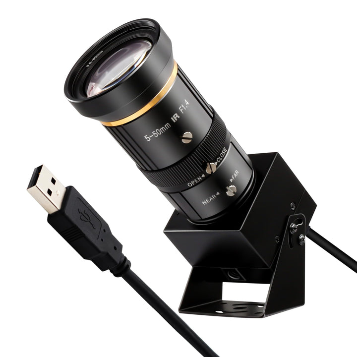 SVPRO 5MP 30FPS USB-Kamera mit 5-50 mm Teleobjektiv, 10-fach optischem Zoom manuellem Fokus Webcam,