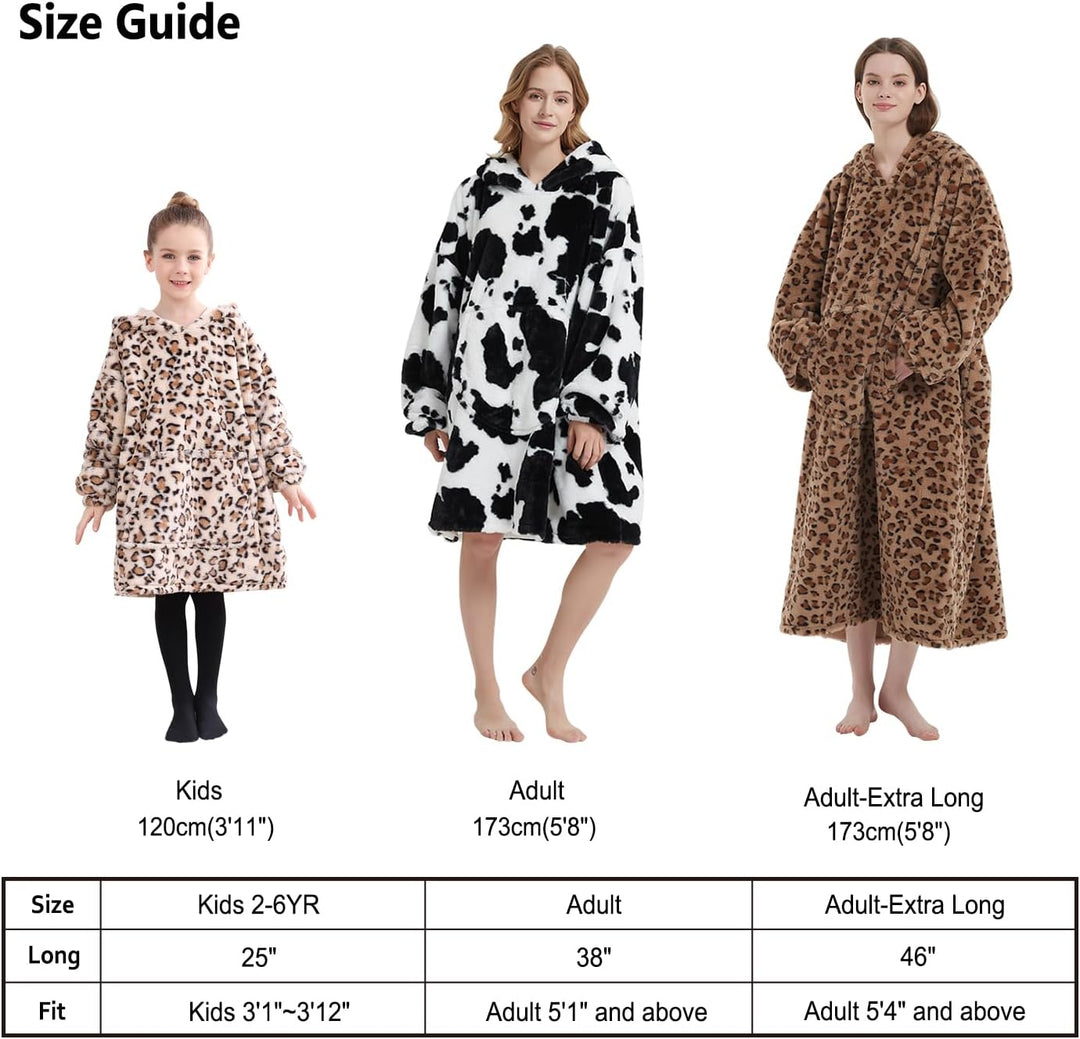 Wearable Blanket Hoodie für Kinder Kleinkinder, Super gemütlich warm und weich mit Kapuze Decke Swea