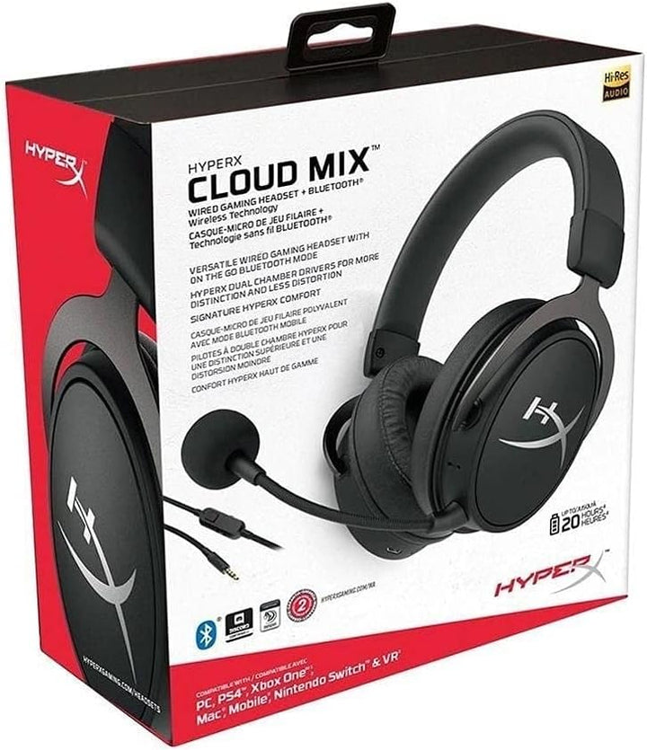 HyperX Cloud MIX Kabelgebundenes Gaming-Headset + Bluetooth Cloud Mix Single, Cloud Mix Single