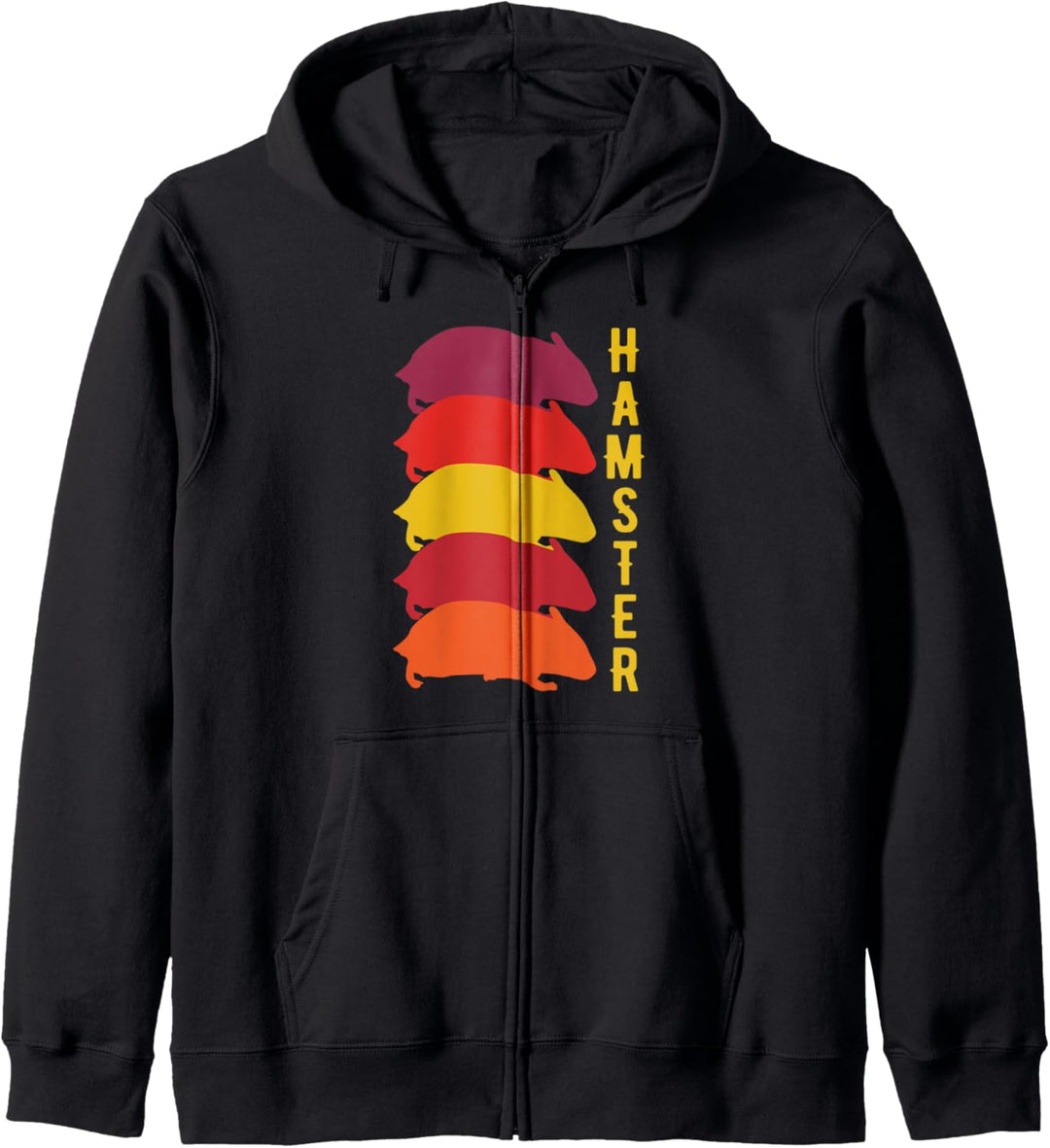 Hamster Retro Vintage Kapuzenjacke
