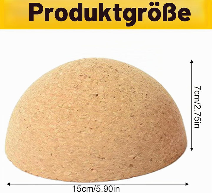 Balance Board Halbkugel Kork Halbkugel, Ø15 cm Höhe 7 cm Rutschfestes Balance Dome Balance Board Kor