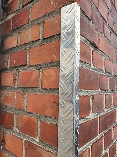 Alu Winkel, 2000mm Aluwinkel 95x80 mm Schenkelinnenmass aus Alu Riffelblech Duett 1,5/2,0 mm stark A