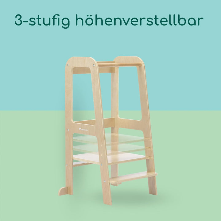 Bebeconfort Hoya, Montessori Lernturm Kinder, 1,5–6 Jahre (10–30 kg), 3-Stufig Höhenverstellbar, Sic