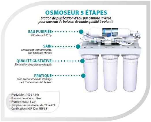 AQUAWATER 104375 Umkehrosmose-5 Schritte, None